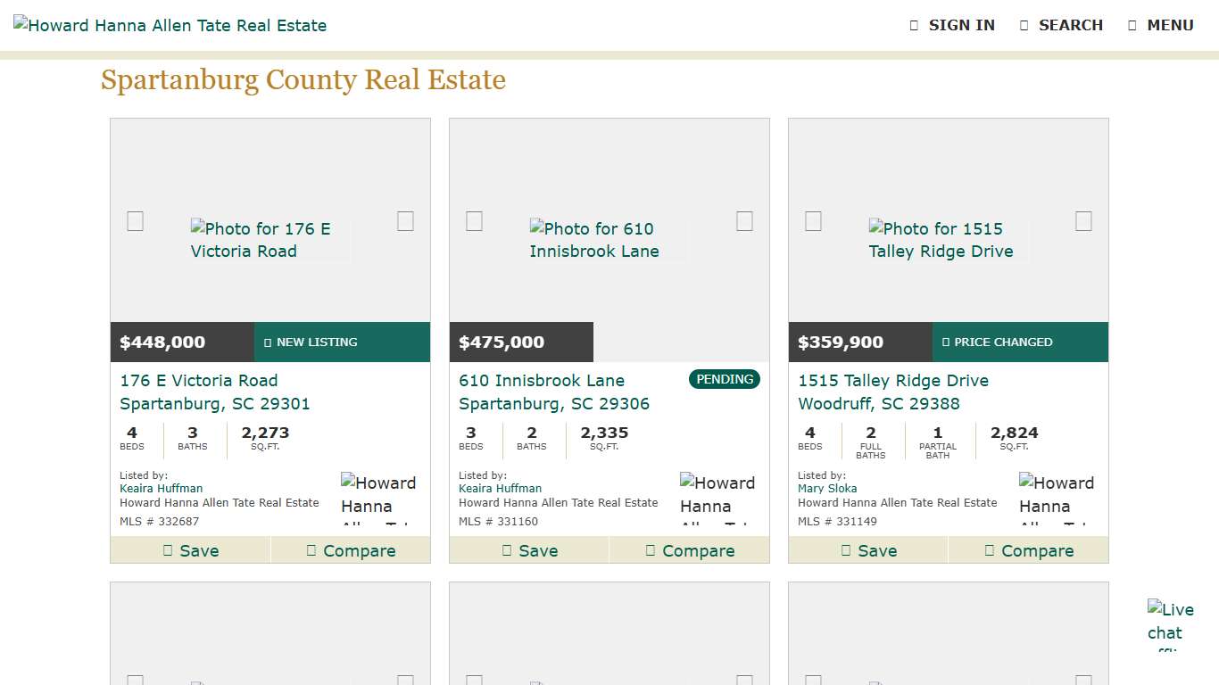 Spartanburg County Real Estate Homes for Sale Spartanburg SC Howard Hanna Allen Tate Real Estate